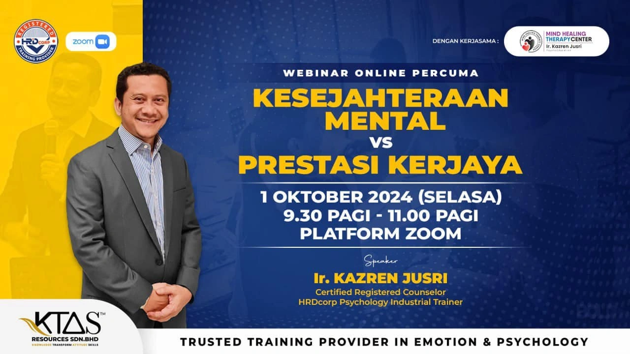Webinar Online Percuma Kesejahteraan Mental vs Prestasi Kerjaya